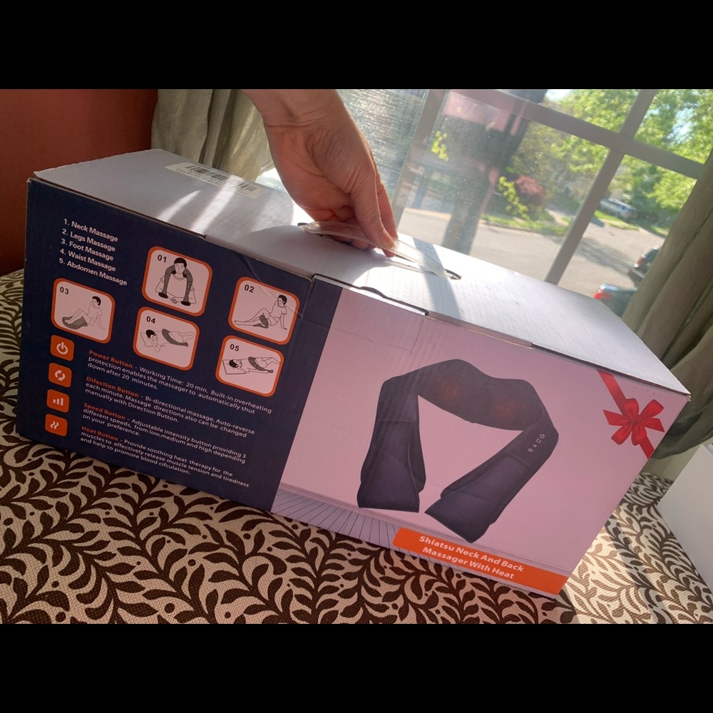 New Shiatsu Neck And Back Massager with Heat